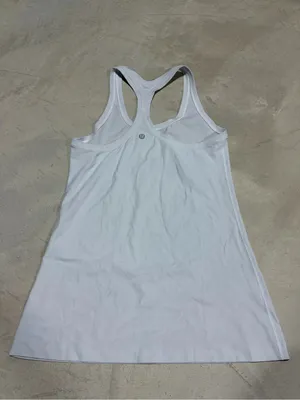 Lululemon White Racerback Tank Top thumbnail 5