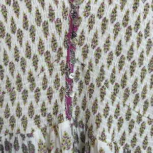 Nurture Westbound Maxi Dress Med Patchwork Boho Peasant Cottage Ren Fair NWT thumbnail 6