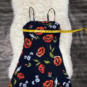 Olivaceous Black Red Floral Mini Dress Grunge Alt Summer Casual thumbnail 7