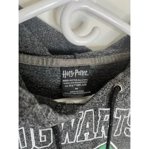 Harry Potter Wm‎ Med Hogwarts Houses Graphic Drawstring Hoodie Fan Novelty thumbnail 5