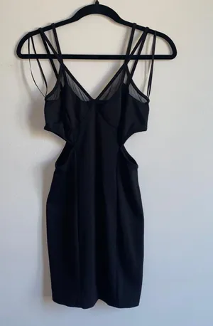 Mesh Cutout Mini Dress thumbnail 3