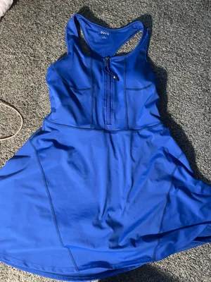 Women’s athletic dress with shorts medium Blue thumbnail 1
