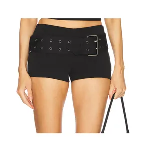 LOBA Chleo Hot Shorts with Belt Size XXS in Black thumbnail 5