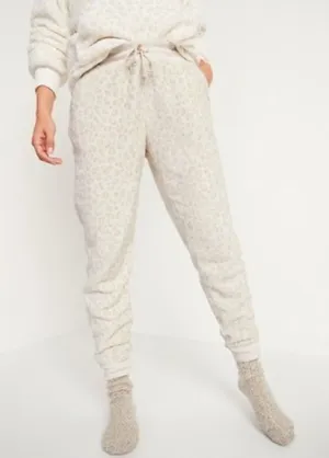 NWT Old Navy Mid-Rise Cozy Faux-Fur Jogger Sweatpants Size Small thumbnail 1