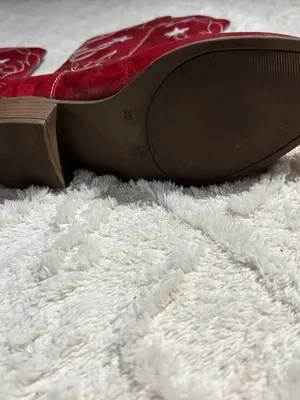 Cowgirl boots red 39 euro size thumbnail 4