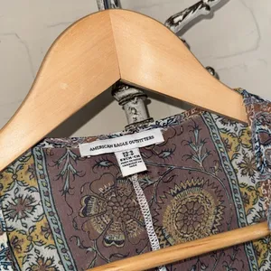 American Eagle duster small medium boho floral paisley Bohemian Patterned Kimono thumbnail 2
