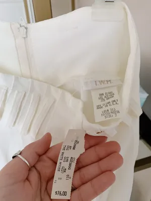 The White House Vintage White Wide Legged Pants thumbnail 6