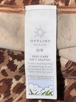 Aerie OFFLINE Leggings Real Me 7/8 High Rise Leopard Print Women’s M Medium thumbnail 11
