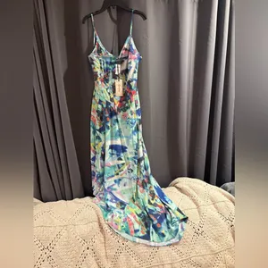 AINSLEY - Pleated Asymmetric Dress thumbnail 3