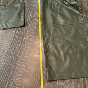 Tyler Boe Rebecca Wide-Leg Faux Vegan Leather Pants Green Size 6 Casual thumbnail 10