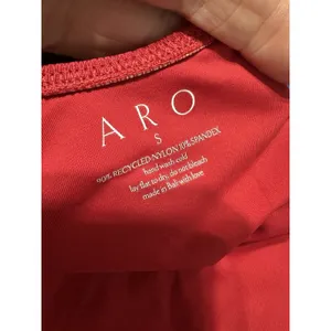 ARO‎ Swim Red Emmie Ribbed One Piece Swimsuit Size S thumbnail 6