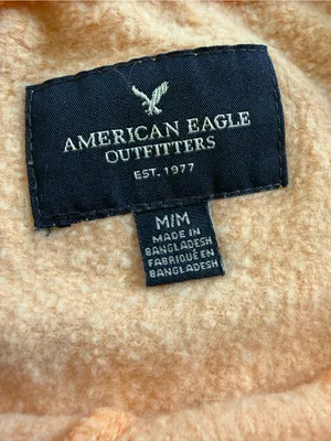 American Eagle Outfitters Women's Crewneck Pullover Sweatshirt in Pale Peach M thumbnail 3
