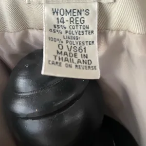 L.L. Bean Women's‎ Cotton Blend Classic Tan Blazer Size 14 thumbnail 3