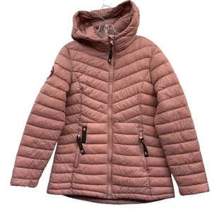 Canada Weather Gear Women's Puffer Jacket Hooded Quilted Lightweight Pink Size M thumbnail 1