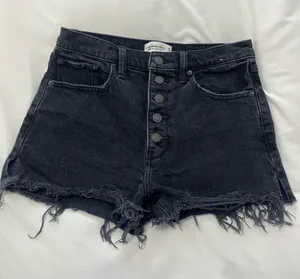 Abercrombie Black Jean Shorts thumbnail 1