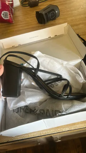 Dream Paris Black Strappy High Heels thumbnail 2