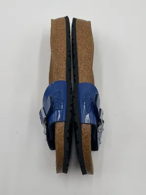 Birkenstock Birki's Rhinestones Patent Blue Sz 38 Women’s 7 Sandals Summer thumbnail 12