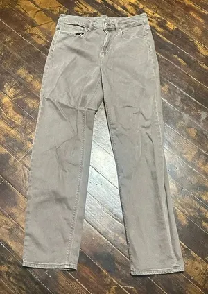American Eagle 10 light brown 90’s straight high rise jeans thumbnail 1