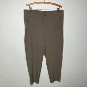 All in motion taupe lightweight athleisure pants‎ tapered casual women’s size XL thumbnail 2