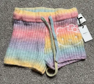 Forever 21 Hello kitty rainbow knit shorts thumbnail 1