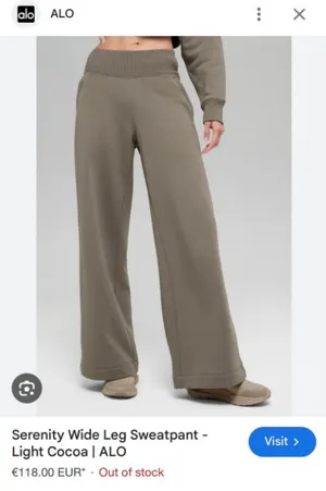 Alo Serenity Wide Leg Sweatpants XS thumbnail 2