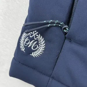 Straight Down Sandy Puffer Vest New‎ indigo Blue Insulated Full Zip Size Large thumbnail 5