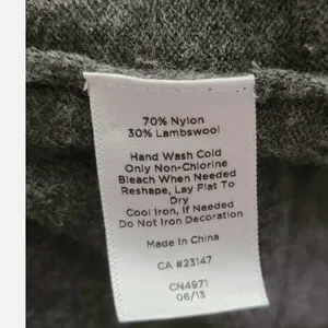 Talbots Gray Beaded‎ Embellished Open Cardigan Sweater Top Lambswool Blend Sz PM thumbnail 2