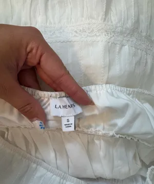 Small strapless dress White thumbnail 3