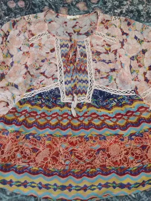 MEADOW RUE Anthro Batai Peasant Blouse Top thumbnail 3
