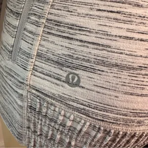 Lululemon Think Fast Hoodie Sz 6 Space Dye White Black Silverspoon thumbnail 7