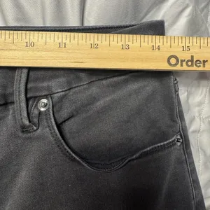 Good American Good Waist Jeans Womens 32‎ Black High Rise Skinny Distressed thumbnail 9