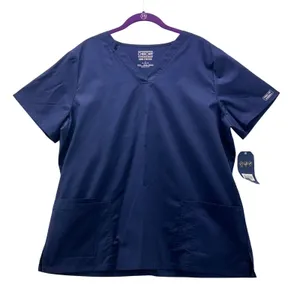 Cherokee‎ Navy Scrub Top XL thumbnail 1