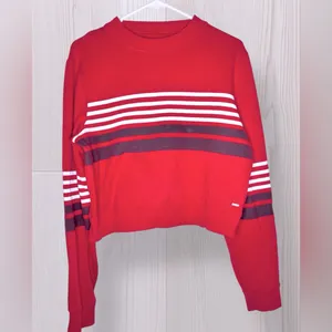 Women’s Hollister Striped Cropped Sweatshirt thumbnail 2
