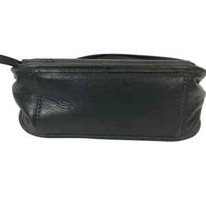 Vintage Fossil Black Leather Shoulder Bag thumbnail 7
