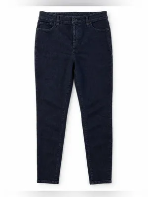 Lauren Ralph Lauren Regal Skinny Jeans Womens 10 Dark Wash Tuxedo Stripe thumbnail 3