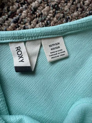 Light blue Roxy crop top thumbnail 3