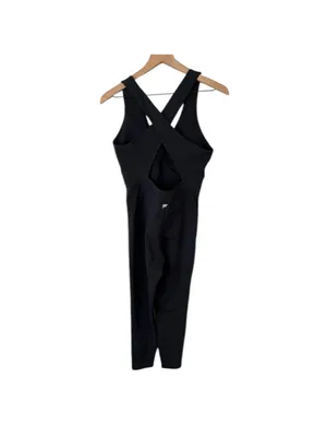 Fabletics Oasis Twist Front 7/8 Jumpsuit in black M thumbnail 6