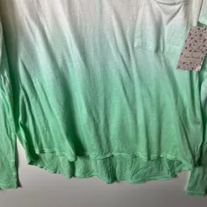 Free people we the free mint ombré long sleeve t-shirt women’s‎ size small NWT thumbnail 4