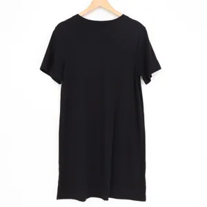 Old Navy T-Shirt Dress Women's Medium Black Crew Neck Short Sleeve Pullover thumbnail 3