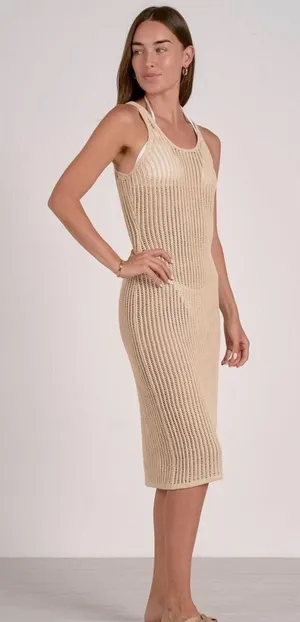 Sensea Crochet Knit Midi Cover-Up Dress | Small thumbnail 1
