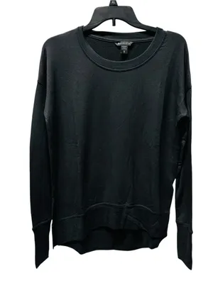 Athleta Coaster Luxe Crewneck Sweatshirt Black Women’s XS NWT Soft Pullover thumbnail 2