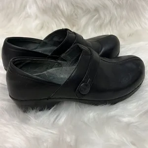 Dansko Heeled‎ Clogs Leather Black EU37 B47 thumbnail 6