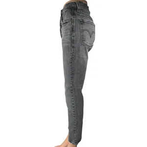 Levi's 501 Swan Island Gray Wash High Waist Stretch Skinny Denim Jeans Size 26 thumbnail 2