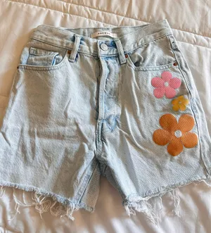 PacSun Jean Shorts High-Rise Light Wash thumbnail 1