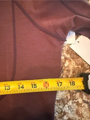 Halfdays Fay Merino Base Layer Top Women's L Brown Mock Neck Long Sleeve Wool thumbnail 8