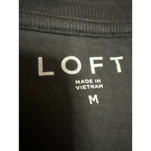 Ann Taylor LOFT Women's Black Sleeveless Basic Casual Muscle Tee Tank Top Size M thumbnail 5