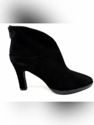 Black High Heel Ankle Bootie Size 9 thumbnail 2
