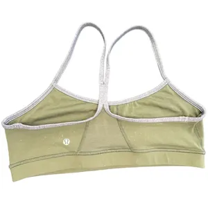 Lululemon Green and Grey Razor Back Pullover Sports Bra thumbnail 2