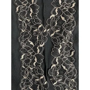 La Senza Black Lace Trim Kimono Robe Size S/M thumbnail 8