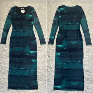 REMI x REVOLVE Nicole Dress Long Sleeve Mesh Midi Side Slit Sz S NWT New thumbnail 4